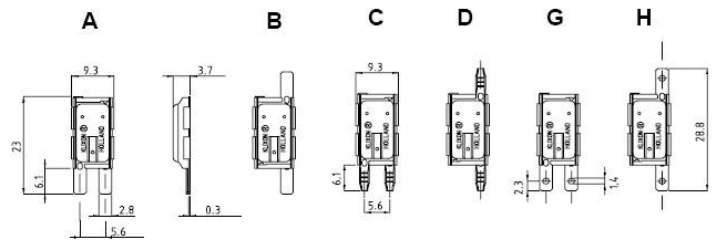 6AP1 series thermal switches for automobile part motor overcurrent protection